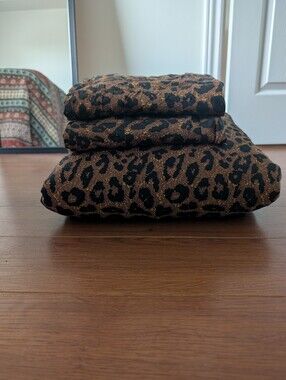 Leopard Print Duvet Cover With Two Pillow Cases - Animal Cheetah Print - King